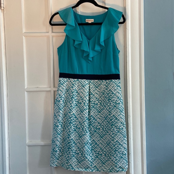 Merona V Neck Dress sz 6 - Picture 1 of 8